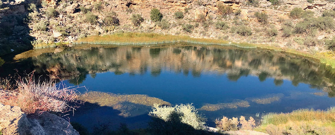 WDWP Montezuma Well Overlloking the natural well that sustained human life for centuries Photo