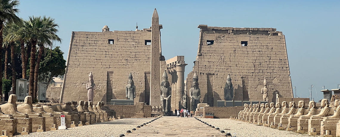 The ancient Avenue of the Sphinxes opened to travelers for the first time in 2021.Photos by Lauren Keith