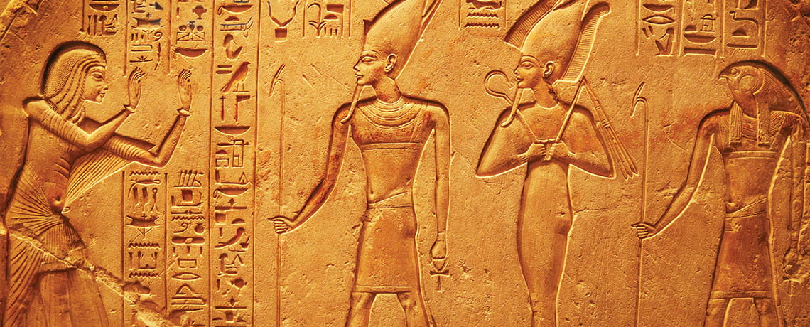 Ancient Egypt hieroglyphs. Photo by Mikolaj Niemczewski