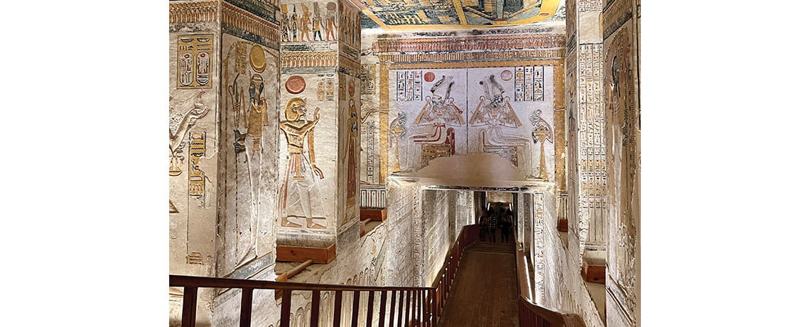 The Valley of the Kings is awash in intricate carvings and paintings. Photo by Lauren Keith