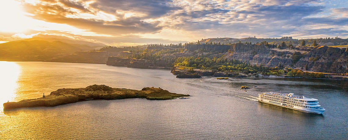 River cruises like this American Cruise Lines journey on the Columbia and Snake Rivers offer an intimate setting for girls’ getaways. Courtesy of American Cruise Lines
