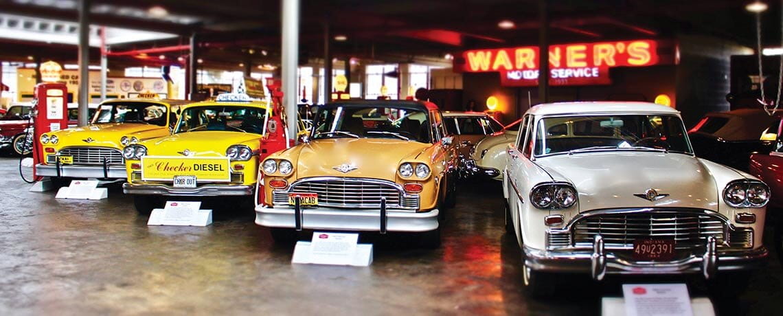 Vintage Checker taxis