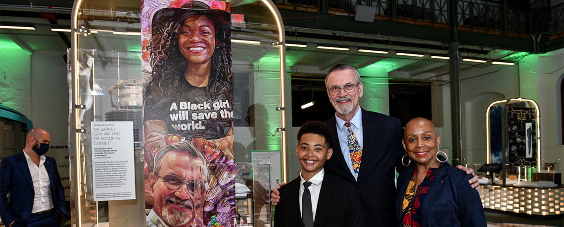 Dr. Barney Graham & Family at FUTURES exhibit at The Smithsonian Arts & Industries Building