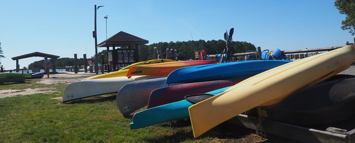 Kayaks lines up for tourist to Somerset County, MD