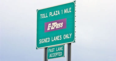 PA ezPass sign on highway