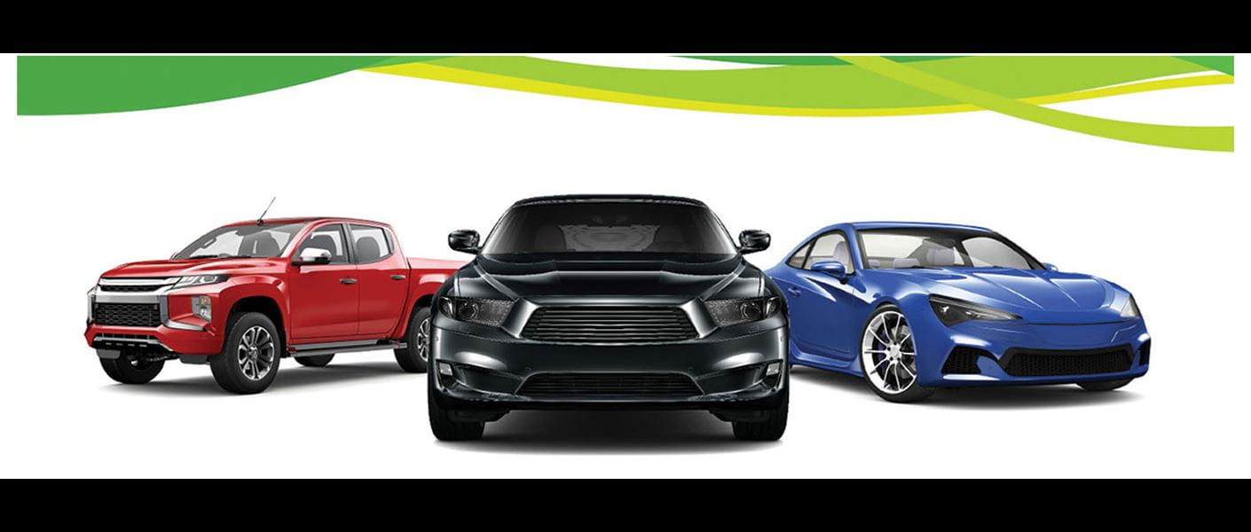 AAA Auto Loans - Three cars with an apply now button