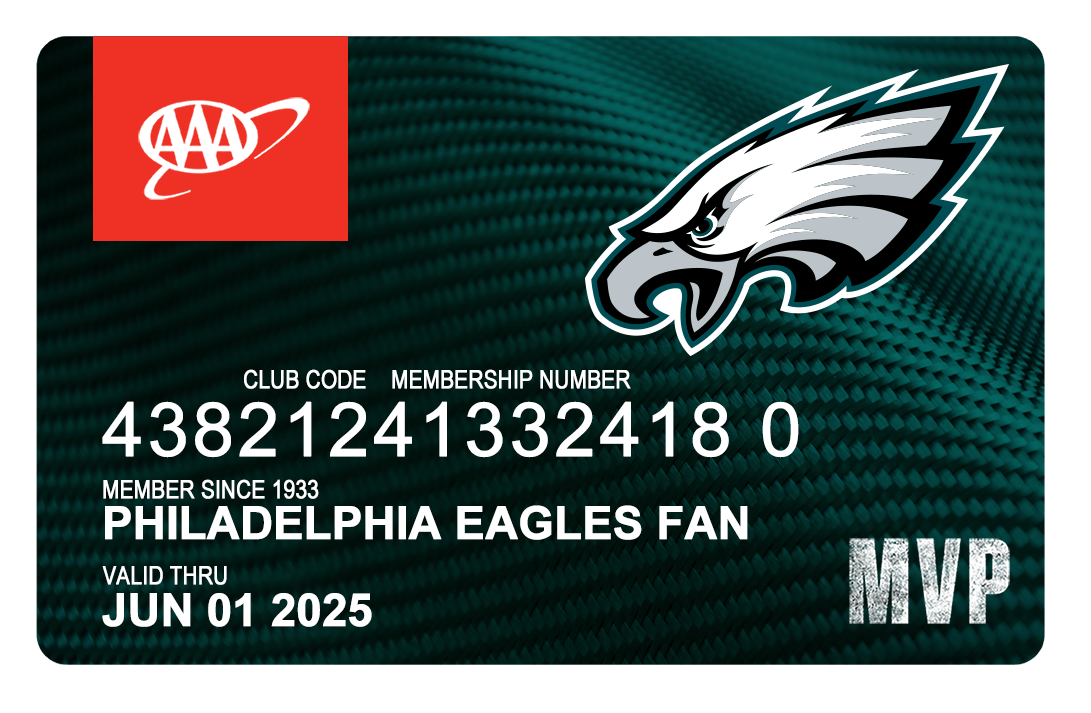 Philadelphia Eagles Membership Card