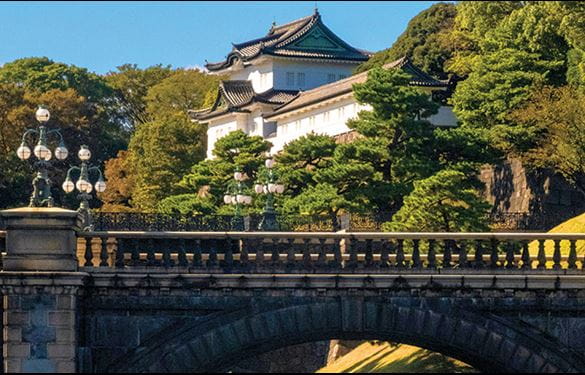 The Imperial Palace castle in Tokyo, Japan