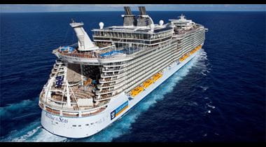 Cruise Ship on the Caribbean Coast