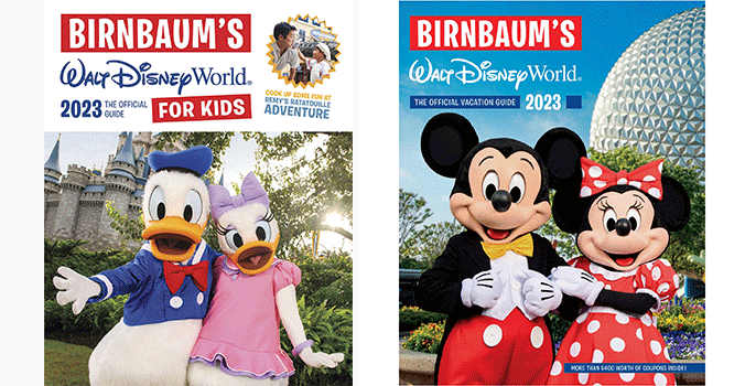 Covers of two 2023 Birmbaum Disney guides