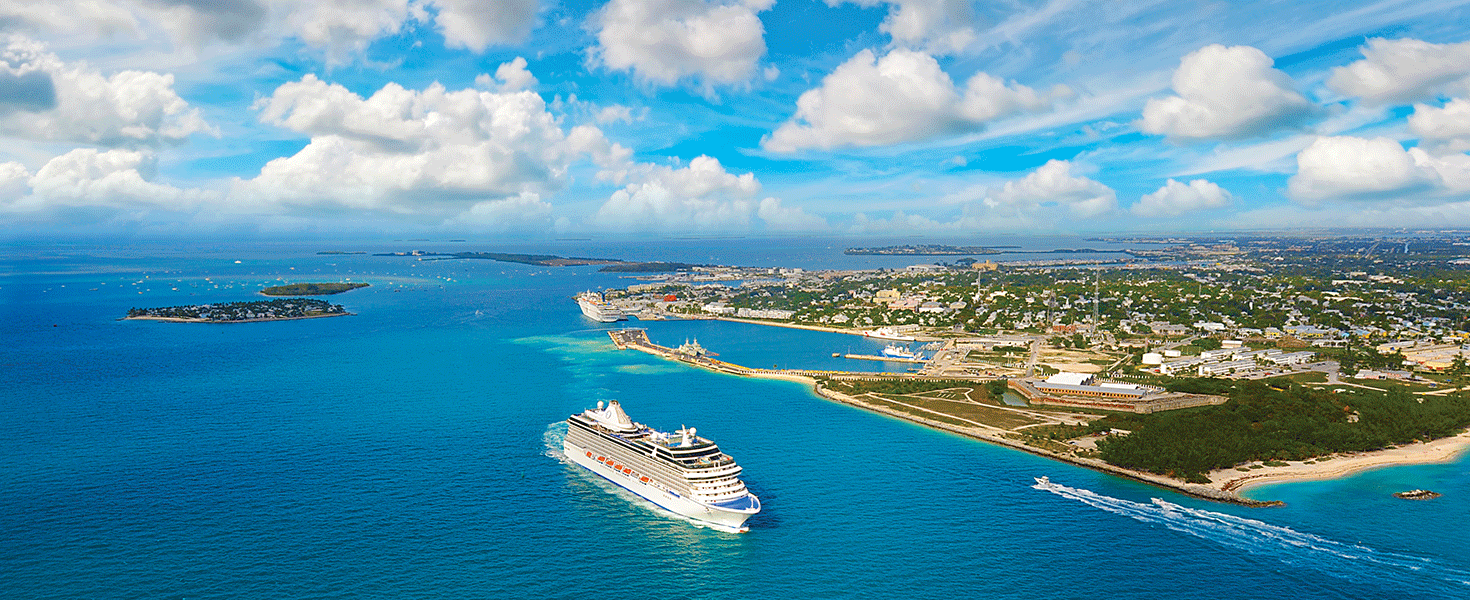 Oceania Riviera sailing in Key West