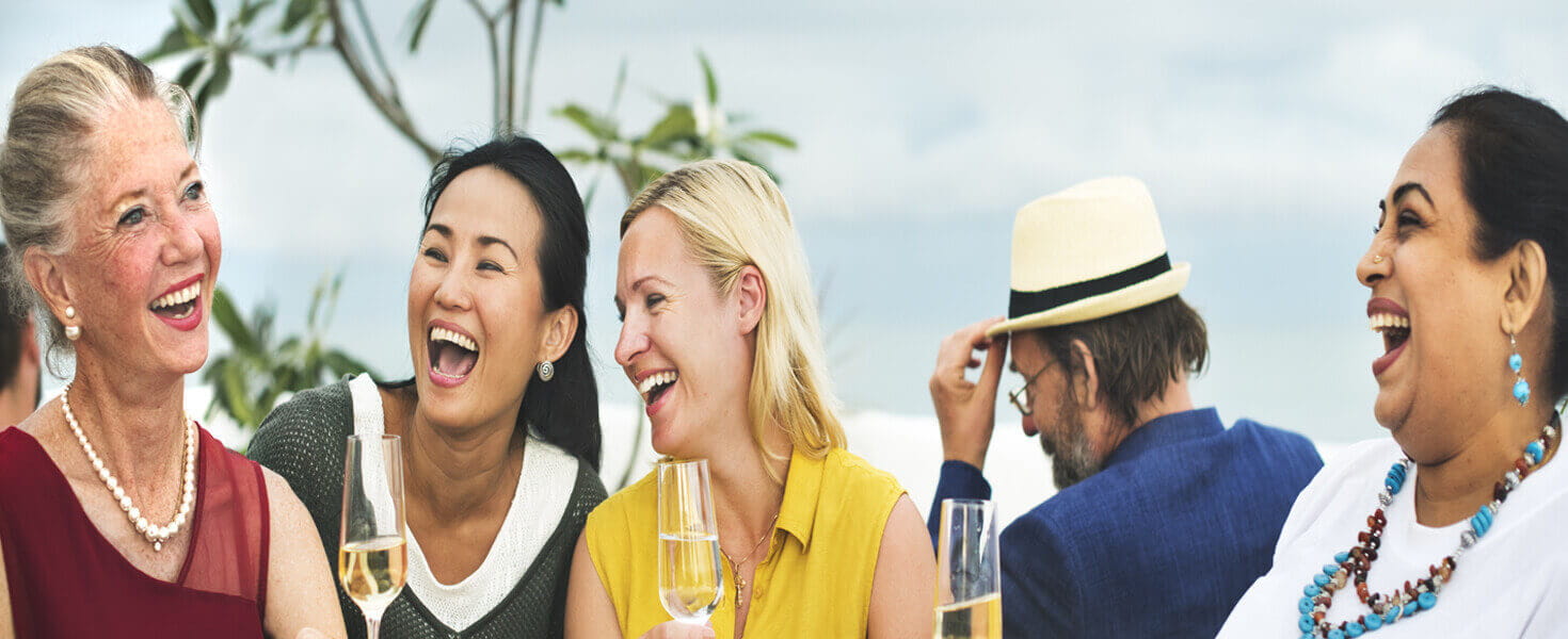 Group of woman enjoying cocktails