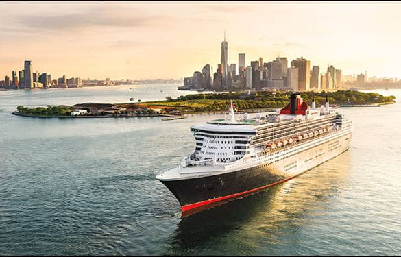 Queen Mary 2 cruise ship arrives in NYC