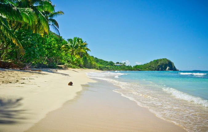Caribbean beach in Tortola