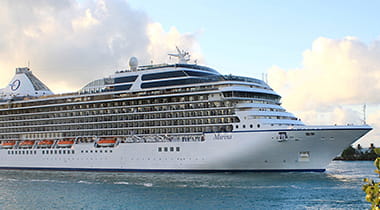 Oceania Cruise ship out at sea