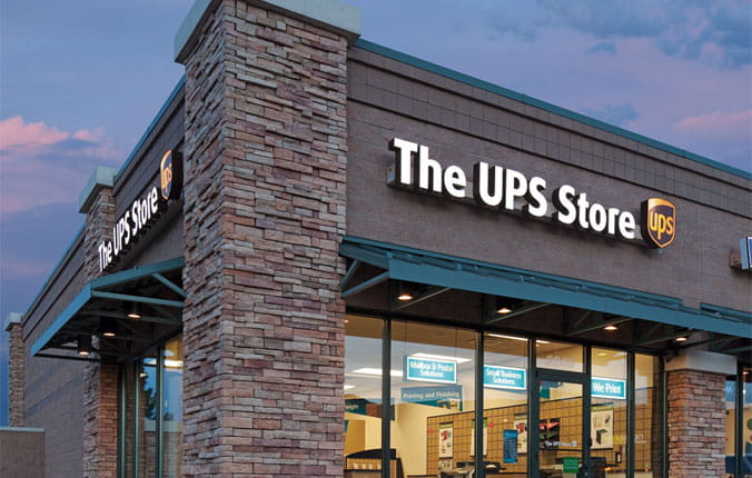 Store front of The UPS Store