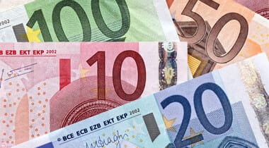 European banknotes, euros, money, currency