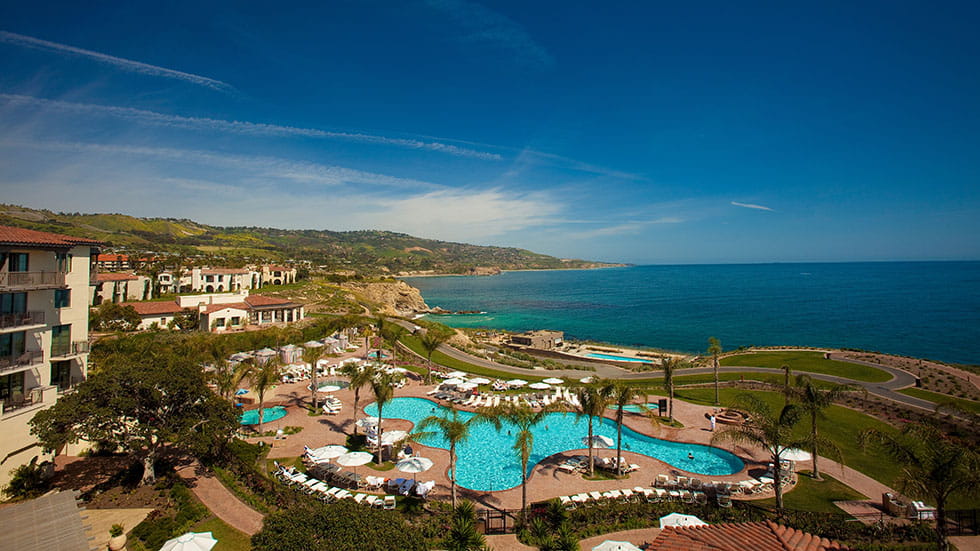 The Terranea Resort pool. Photo courtesy of Terranea Resort.