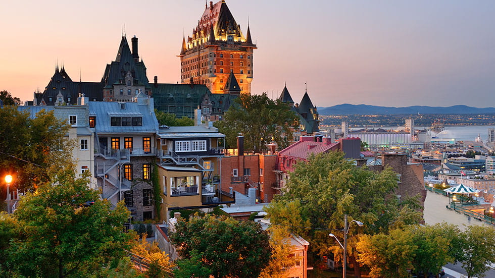 Quebec City skyline with Chateau Frontenac. Photo courtesy of rabbit75_ist/iStock.com