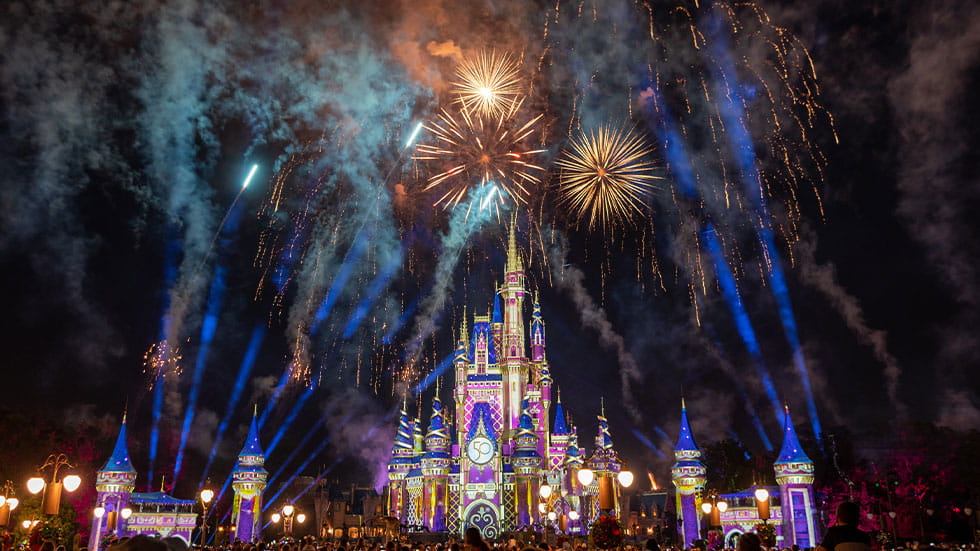 Fireworks at Cinderella Castle, Magic Kingdom, Walt Disney World