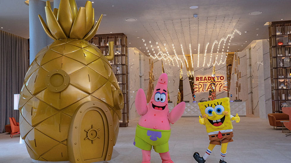 Nickelodeon Hotels. Photo courtesy of Resorts Riviera Maya lobby