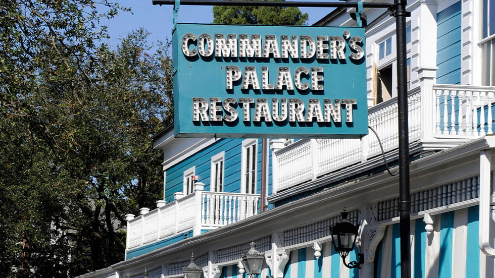 Commander's Palace Restaurant sign, New Orleans, Louisiana 
