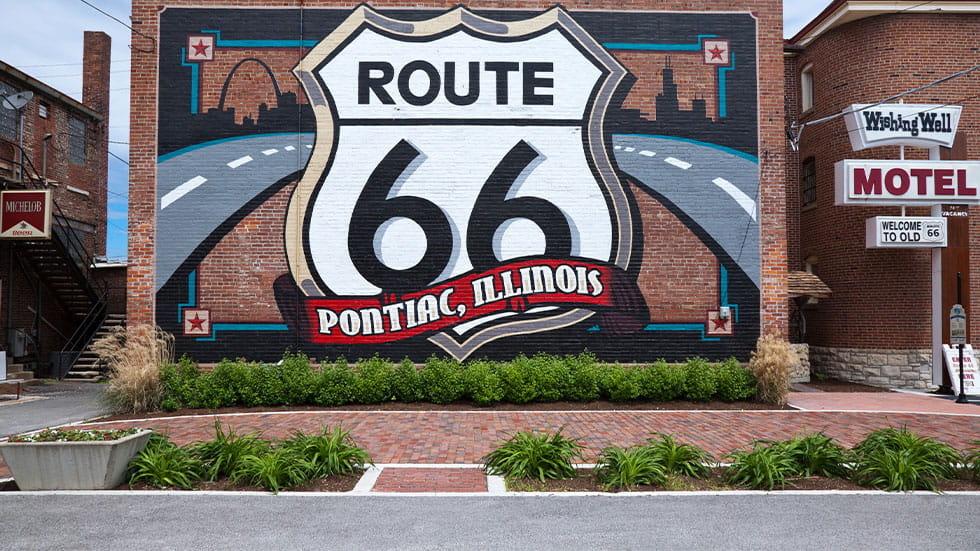 Route 66 mural