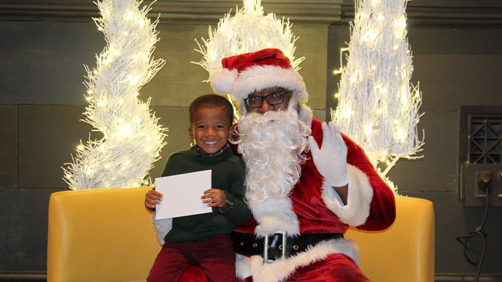 Black Santa at Cincinnati Art Museum 