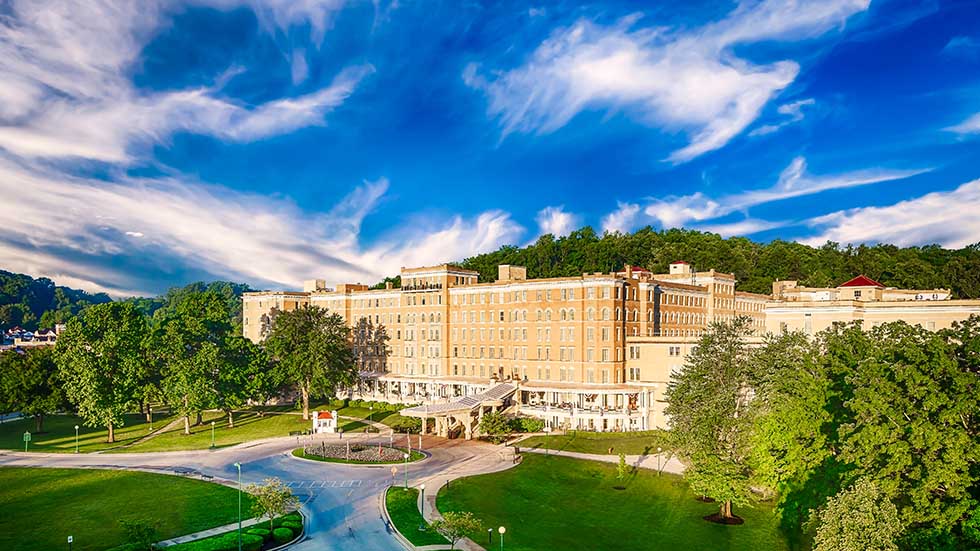 The exterior of French Lick Resort. Photo courtesy of French Lick Resort.