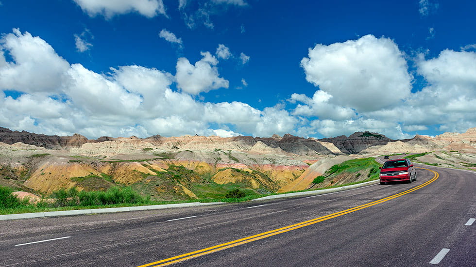 Badlands Loop State Scenic Byway. Photo courtesy of Travel South Dakota