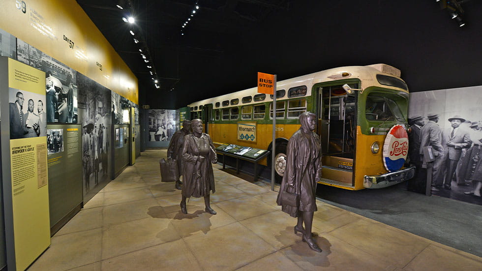 Montgomery Bus Boycott Exhibit, National Civil Rights Museum, Memphis, TN