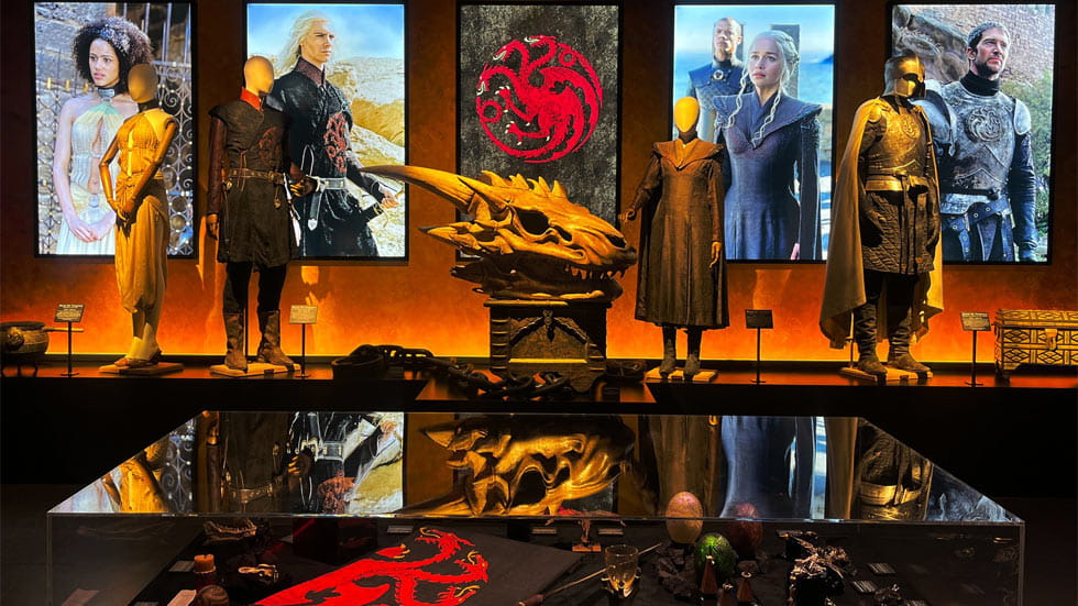 Game of Thrones exhibit at the Warner Bros Studio Tour in California