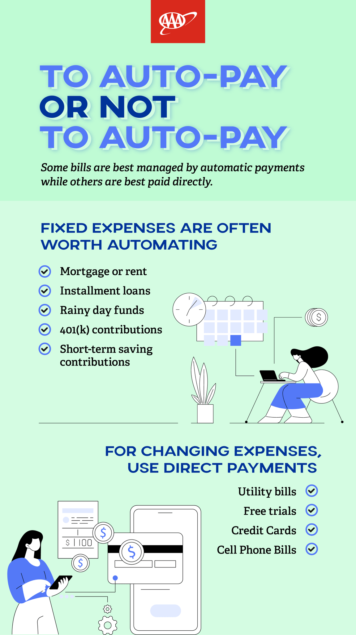 AAA autopay infographic