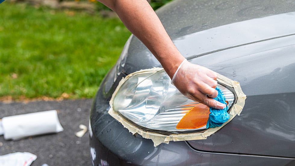 Cleaning Headlights