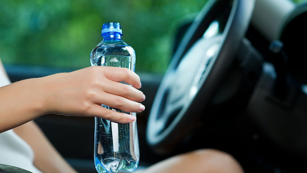Water in car