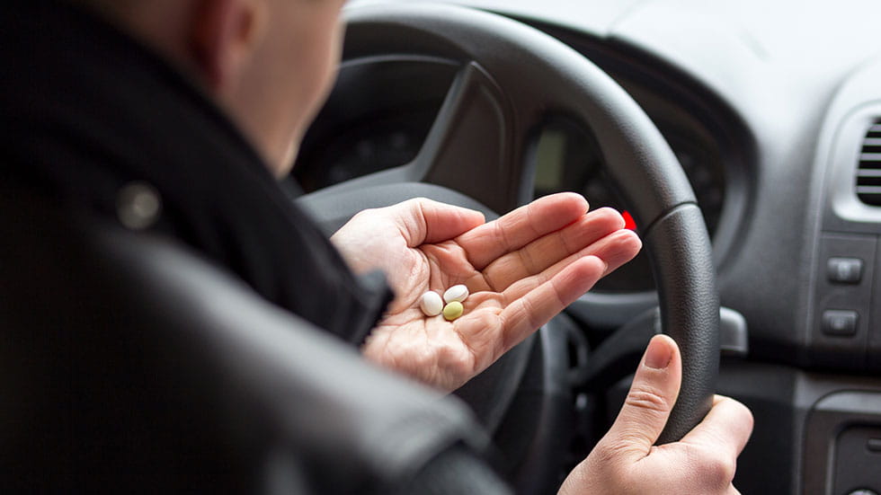 Pills in car