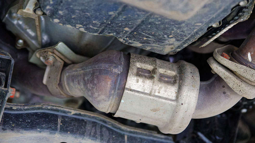 Close up Catalytic Converter