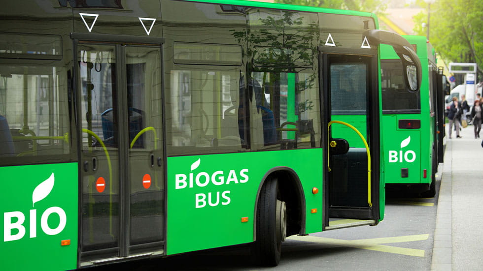 Biogas bus