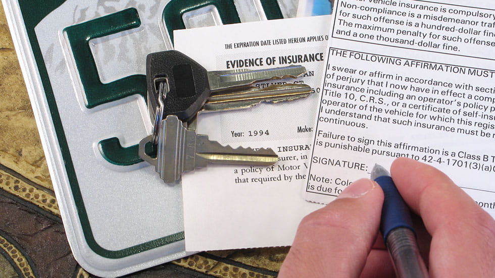 License Plate Keys and Papers