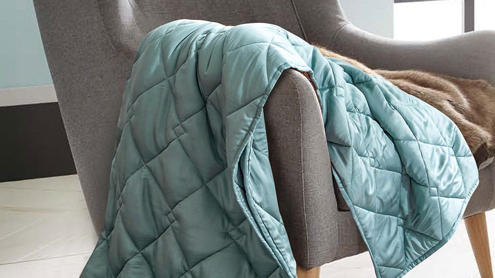 A Bamboo Weighted Blanket Throw
