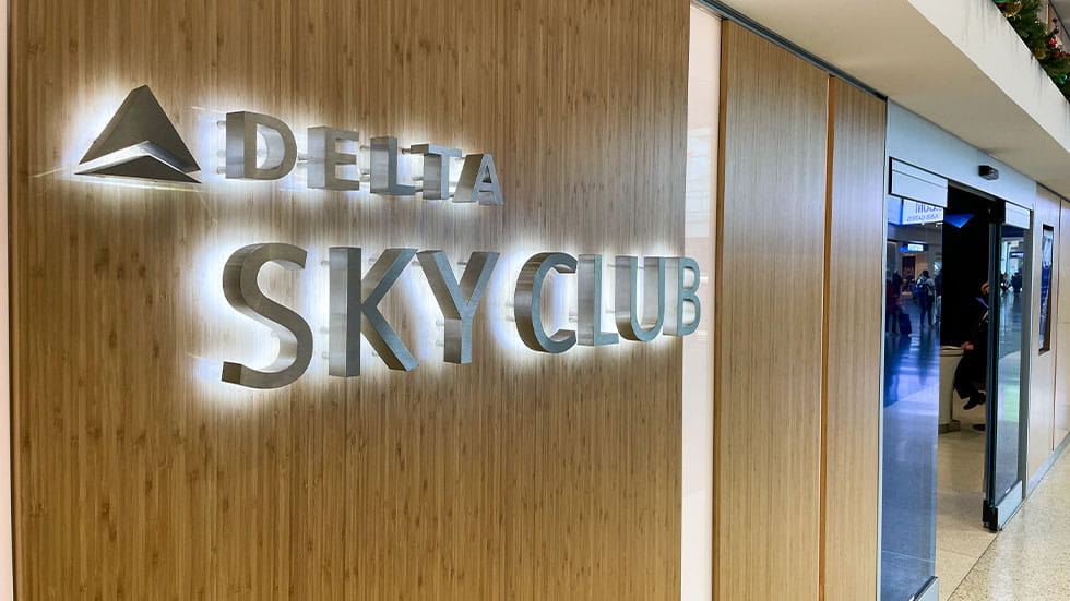 Delta Sky Club outside view