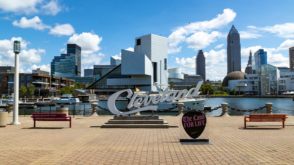 Cleveland sign, Cleveland, OH 
