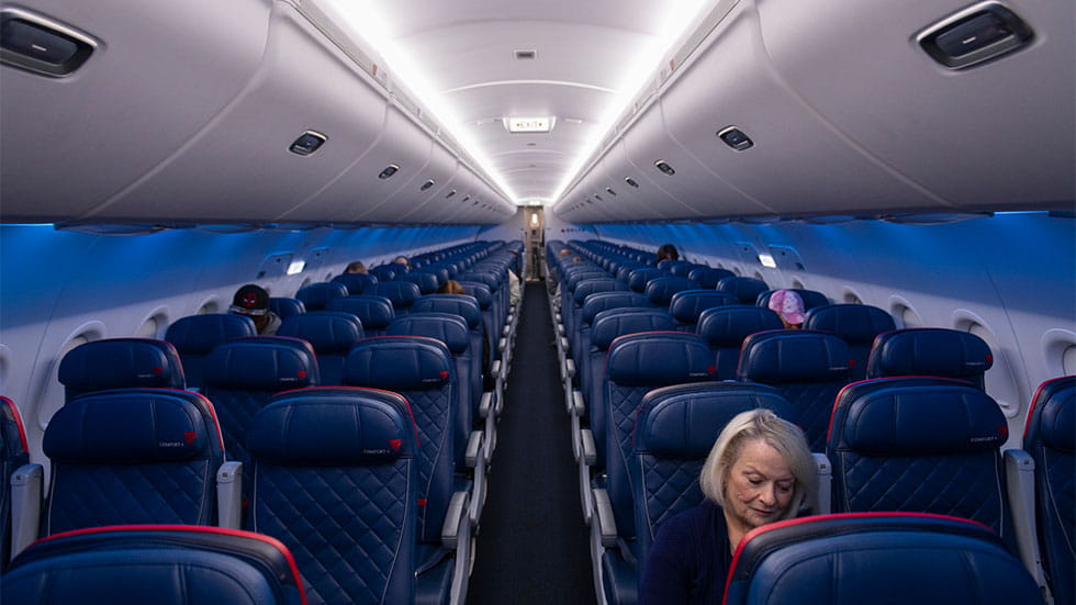 Seats on a Delta plane