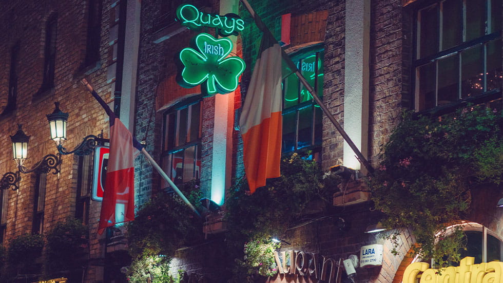 Quays Pub in Dublin Ireland