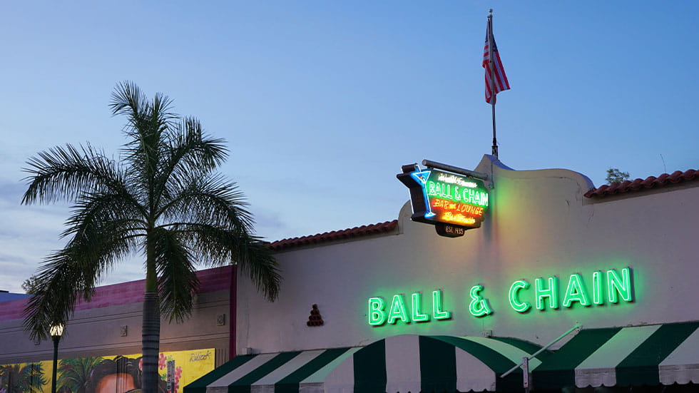 Ball and Chain bar and lounge in Miami, FL 