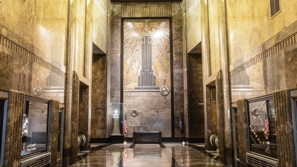 Lobby of the Empire State Building, New York City, New York