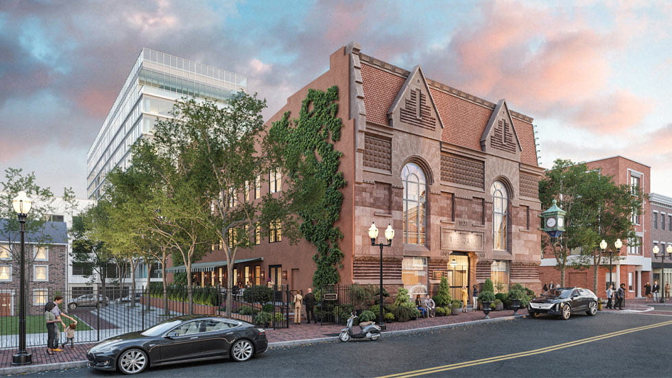 A rendering of the upcoming The Quoin hotel in Wilmington, Delaware
