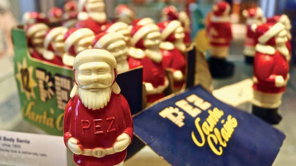 PEZ Santa Claus is the most popular PEZ dispenser. Photo Larissa Milne