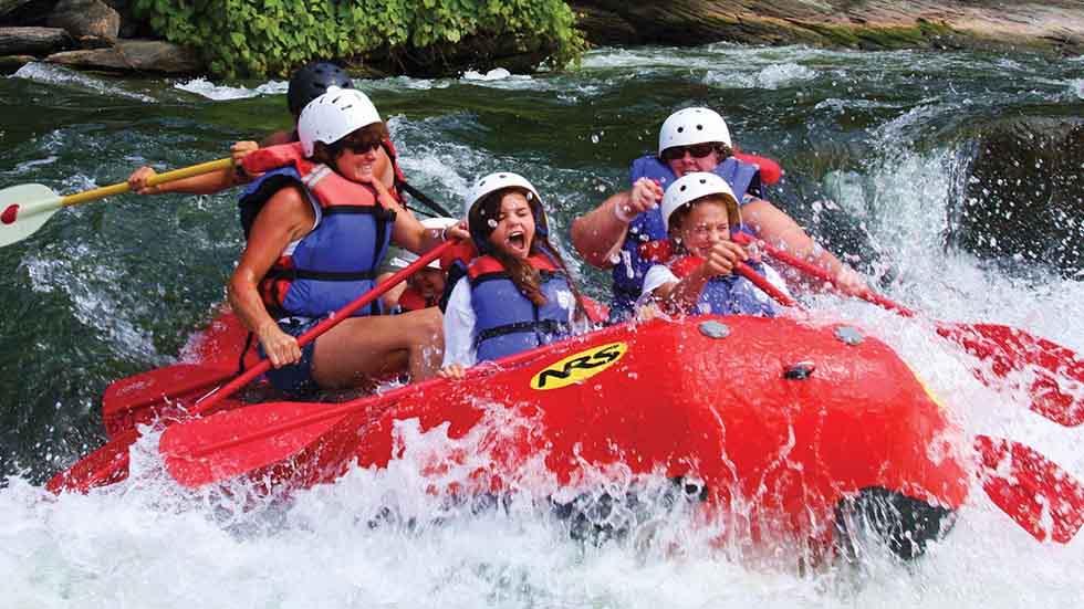 Whitewater Rafting Family