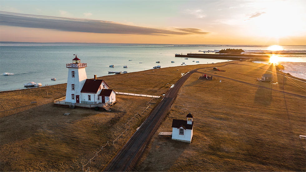 Historic Wood Islands Lighthouse on Prince Edward Island